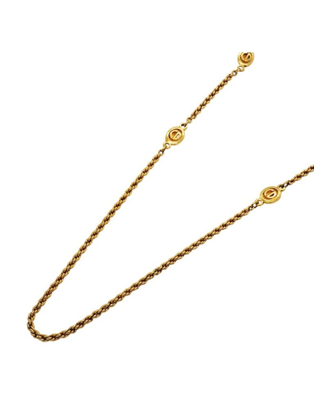 Dior Necklace CD Logo Gold Plated
